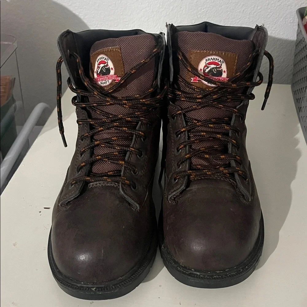 Brahma Men’s Work Boots Size 10 ASTM F2413-18 Compliant Steel or Composite Toe
